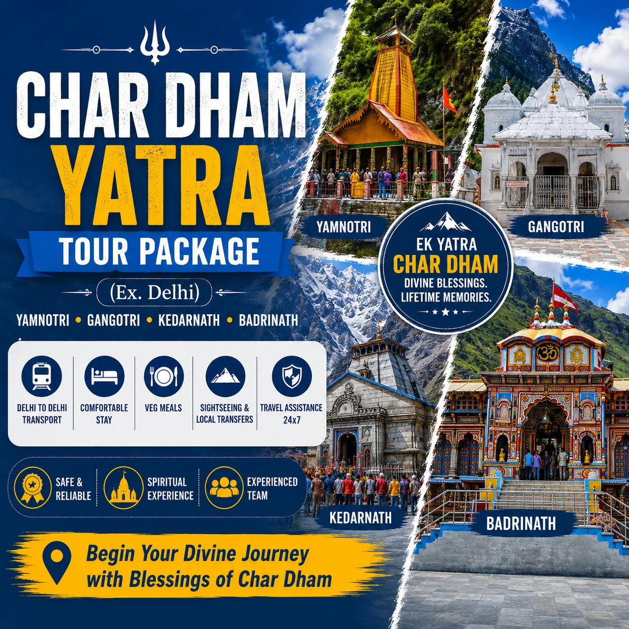Char Dham Yatra Tour Package (Ex. Delhi)