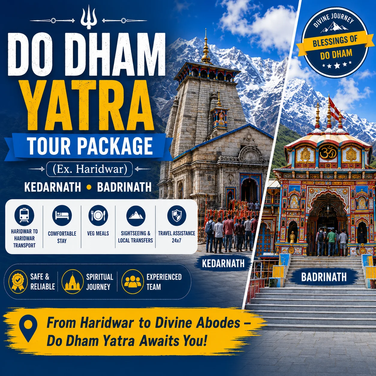 Do Dham Yatra Tour Package (Ex. Haridwar)