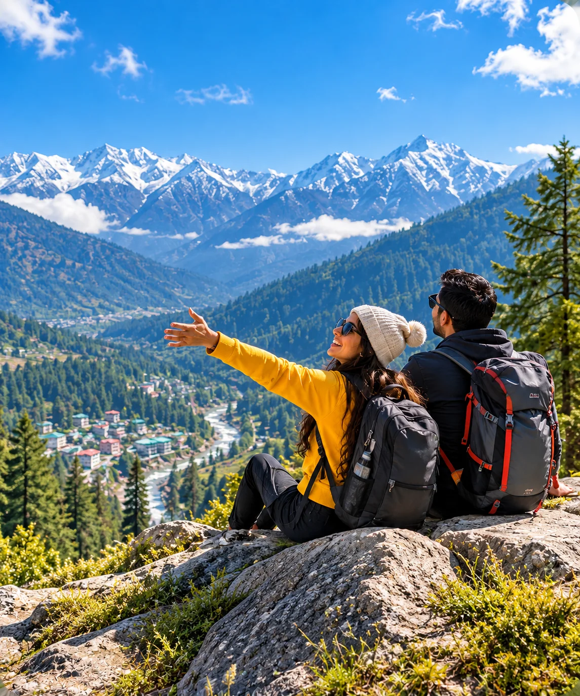 Beautiful mountain travel destination